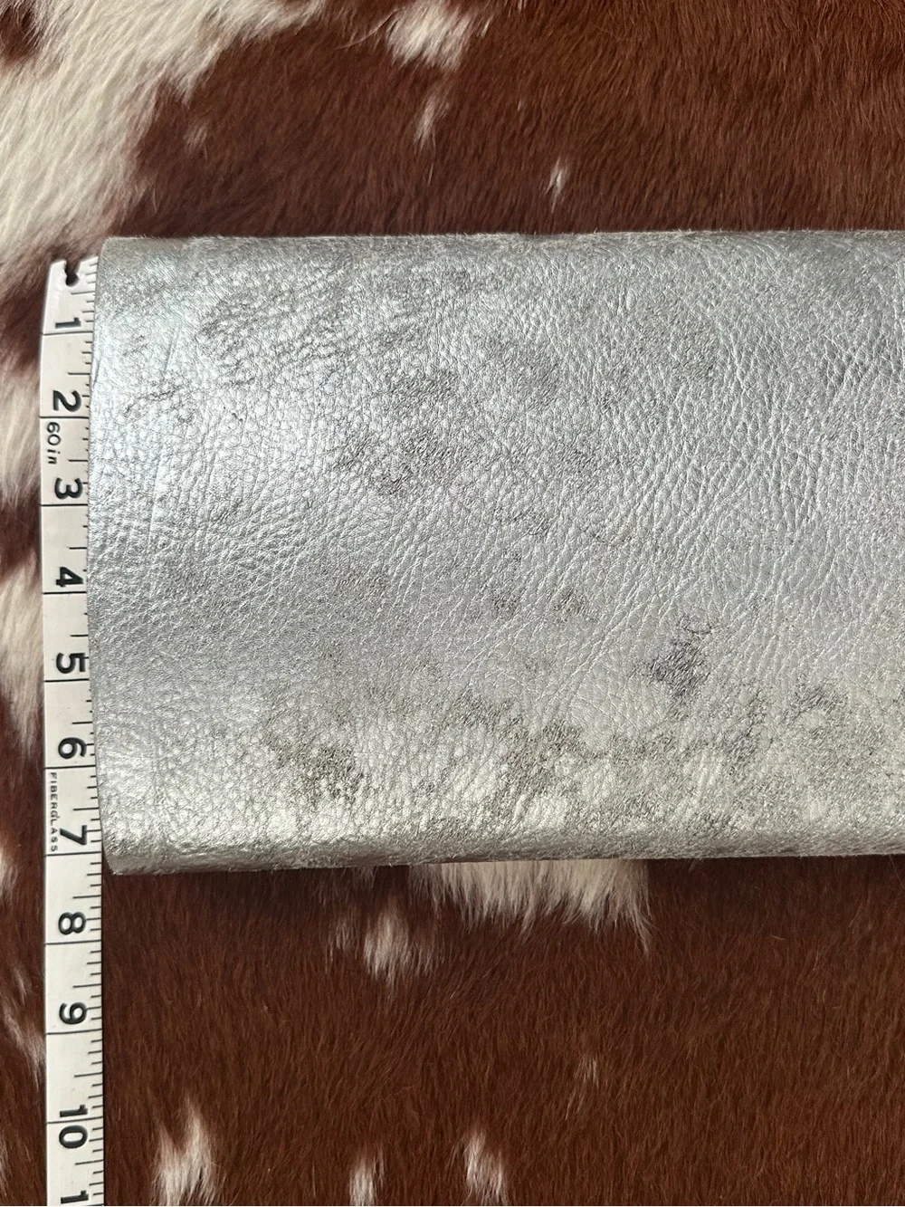 Top Shelf Extra Tall Silver Cowhide Flask – Stainless Steel 64 oz